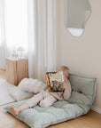 VIENO tufted floor cushion | sage