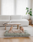 VIENO tufted floor cushion | sage