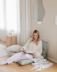 VIENO tufted floor cushion | sage