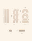 POLKU separate | long curly | birch