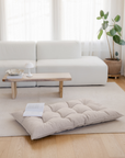 VIENO tufted floor cushion | sand