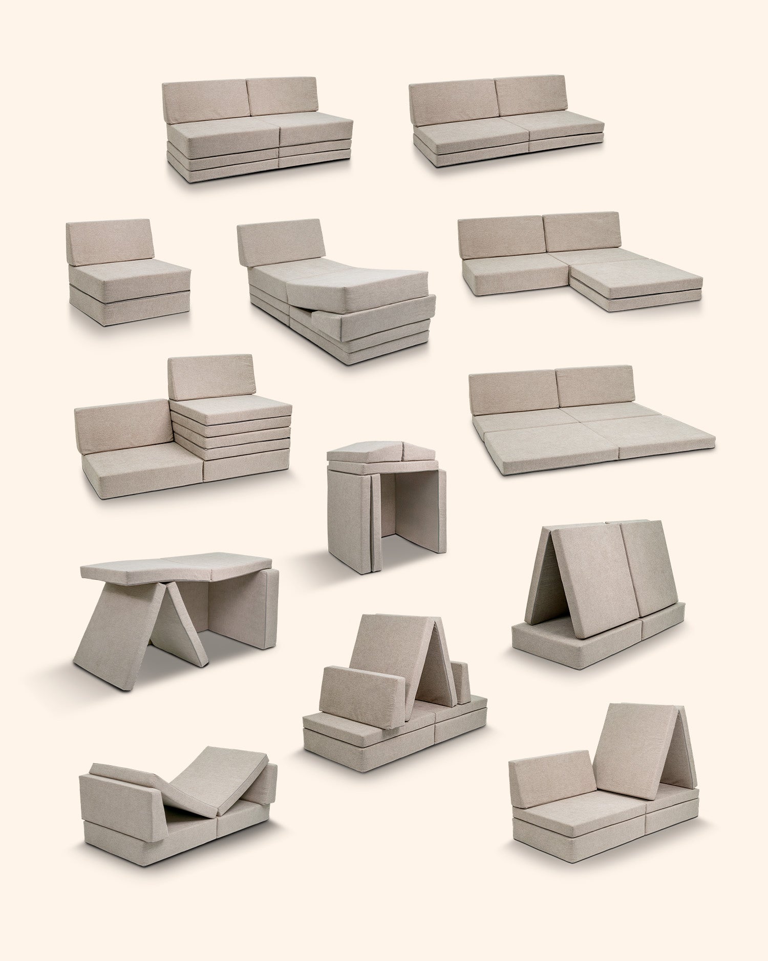 KINOS play couch with LAAVU couch frame