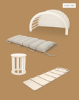 LUOTO II, KAURA II, TUOHI II & LUOTO stool