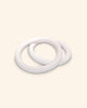 ULPU gym rings | white waxed - white straps