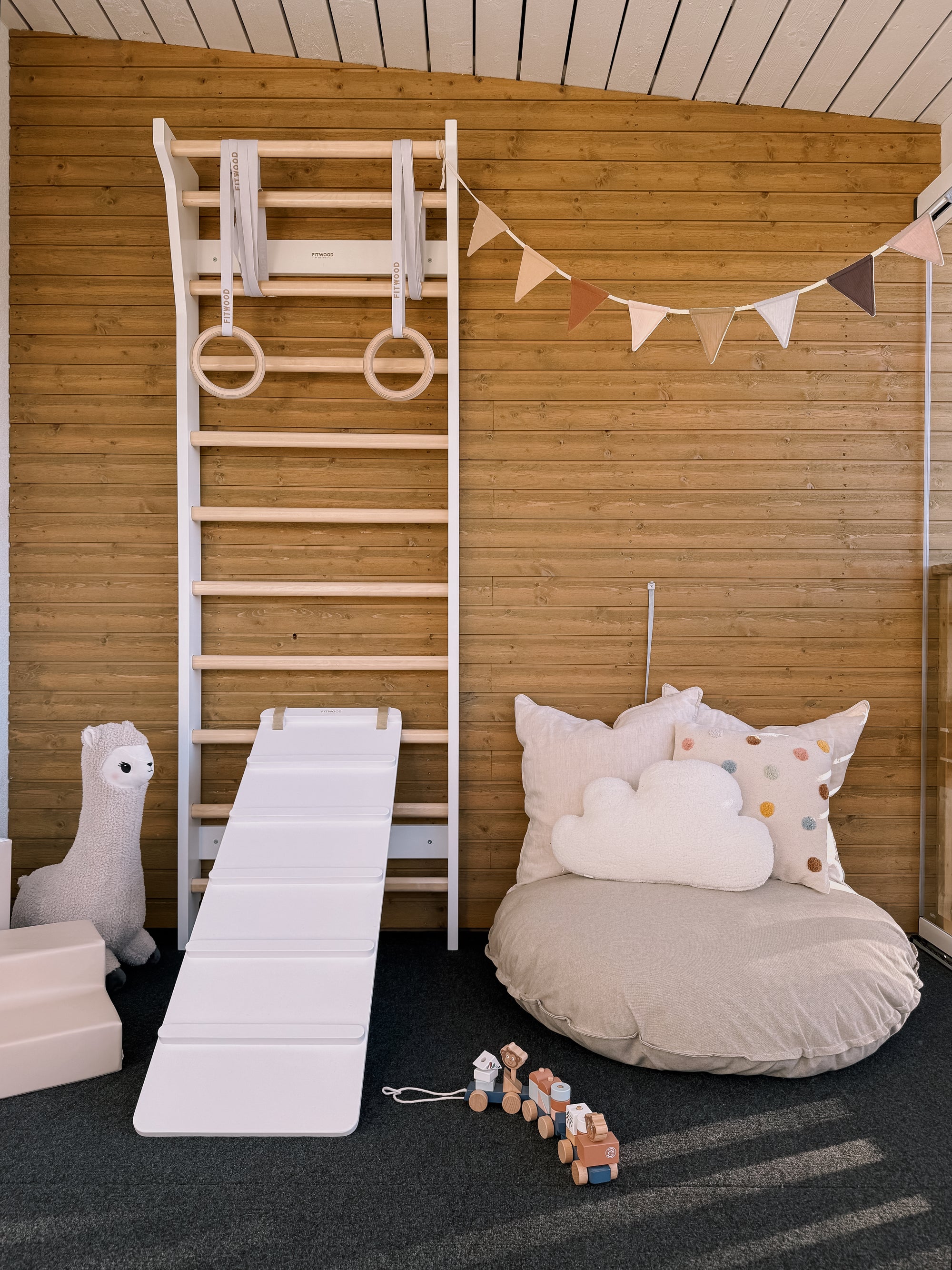 TAIMI wall bars | white - birch