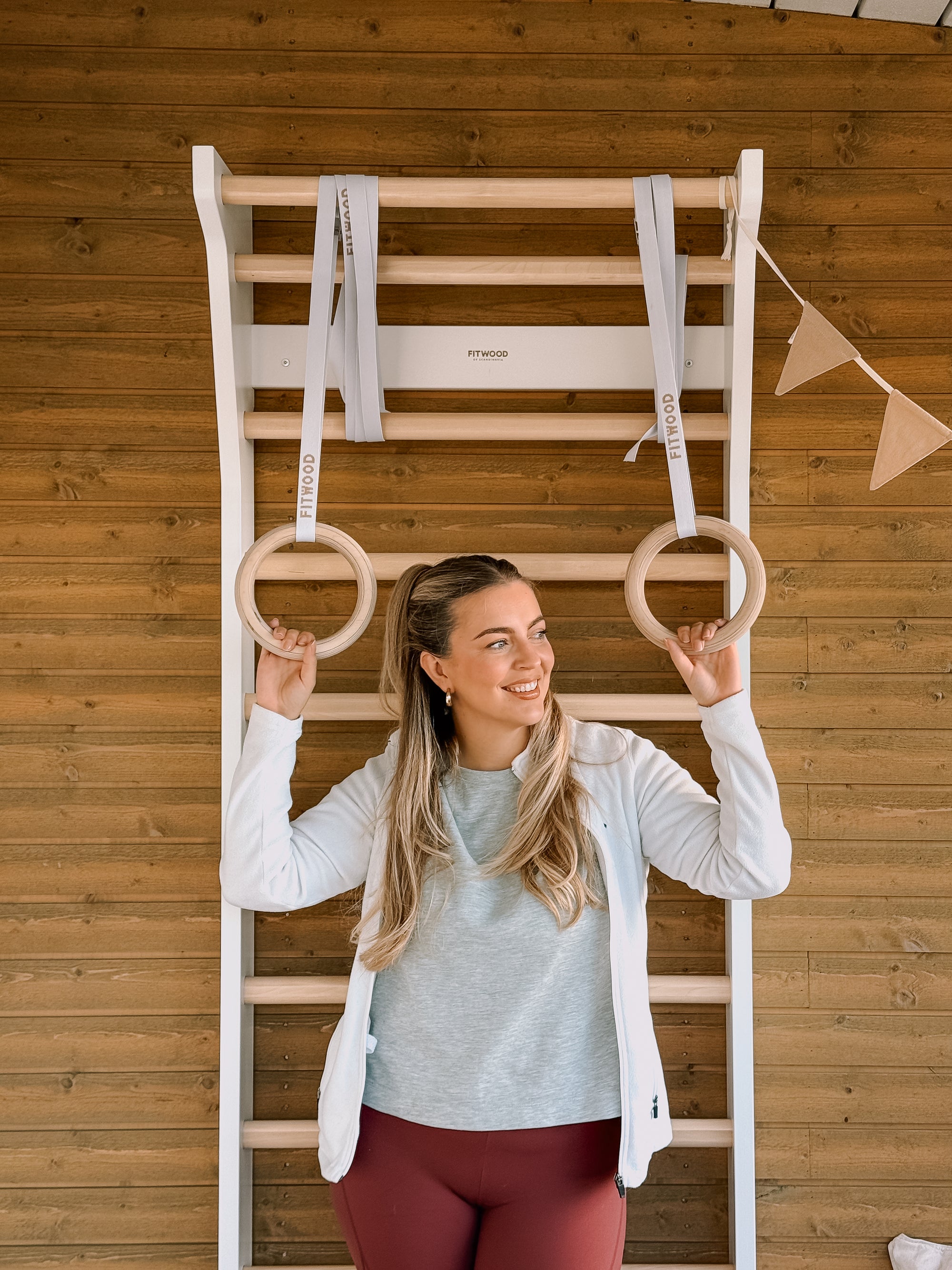 TAIMI wall bars | white - birch