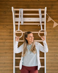 TAIMI wall bars | white - birch